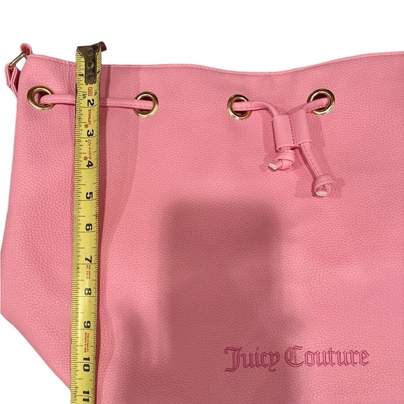 Juicy Couture Pink Logo Cinch Bucket Tote NWT RARE - Picture 5 of 7